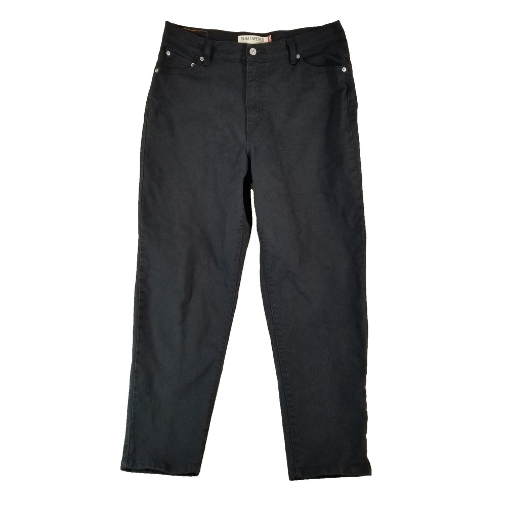 Levis 512‎ Jeans Womens 16S Black Slim Tapered Stretch Denim Pants Classic